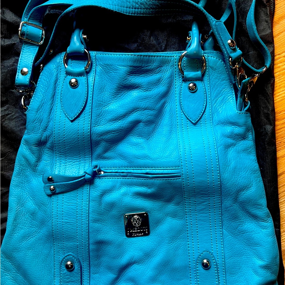 Vibrant blue Medici tote